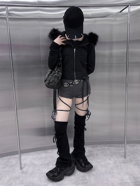 Never mind the XU / Chikashitsu+さん(レディース・165cm)の冬コーディネート
