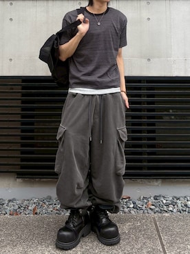 Never mind the XU / Chikashitsu+さん（メンズ・179cm）の夏コーディネート