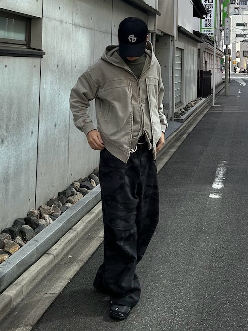 [NOMANUAL] VINTAGE LAYER HOODED ZIP-UP ★大人気★ NOMANUAL】VINTAGE LAYER HOODED ZIP-UP / 【ノーマニュアル