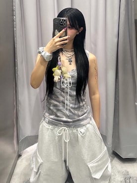 「SETUPEXE（セットアップイーエックスイー）のアイテム」を使った、Never mind the XU / Chikashitsu+さん（レディース・158cm）の秋コーディネート