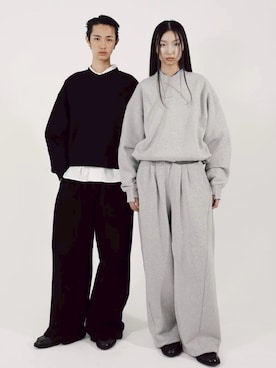 「アイテム（スウェット）」を使った、Never mind the XU / Chikashitsu+さん（メンズ・183cm）の冬コーディネート