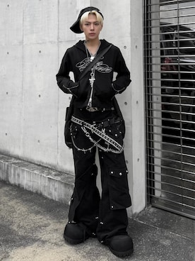 Never mind the XU / Chikashitsu+さん(メンズ・171cm)の春コーディネート