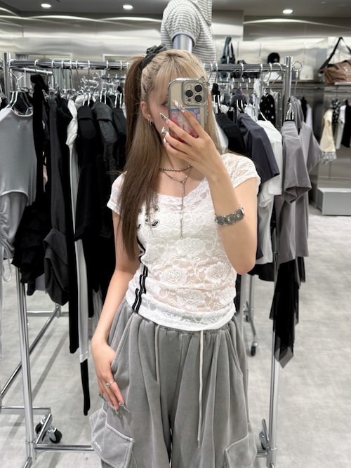 SETUPEXE 33 LACE TOP ピンク 6/27再入荷【SETUP‐EXE】33 LACE TOP | OUR BRAND,SETUP-EXE