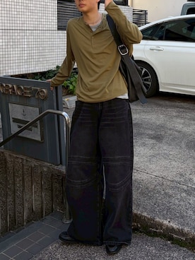 Never mind the XU / Chikashitsu+さん(メンズ・175cm)の春コーディネート