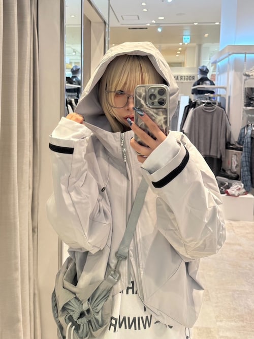 セール】【Nerd out XU】nylon hood jacket / 【ナードアウトエックス
