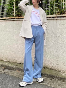 「Chikashitsu +（チカシツプラス）のアイテム（アクセサリー）」を使った、Never mind the XU / Chikashitsu+さん（メンズ・179cm）の夏コーディネート