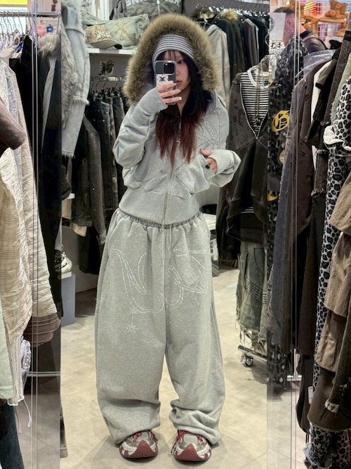 セール】【FANCY CLUB】RUTHLESS FUR HOODED ZIP-UP / 【ファンシー