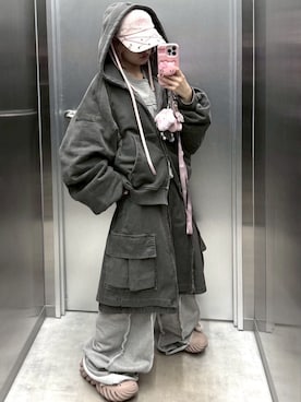 Never mind the XU / Chikashitsu+さん（レディース・152cm）の秋コーディネート