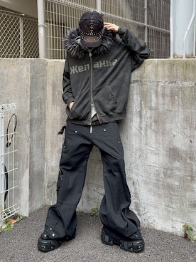 Never mind the XU / Chikashitsu+さん（メンズ・174cm）の冬コーディネート