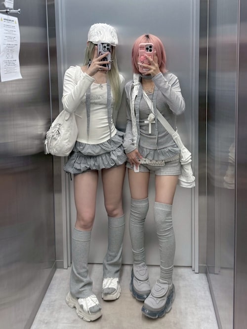 Kim Xu 2点セット Never mind the XU】double cross necklace / 【ネバーマインド ザ