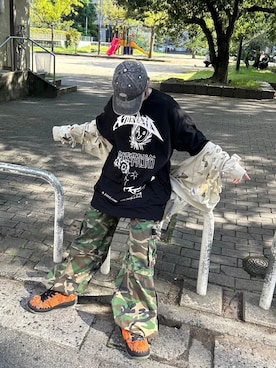 Never mind the XU / Chikashitsu+さん（レディース・167cm）の春コーディネート