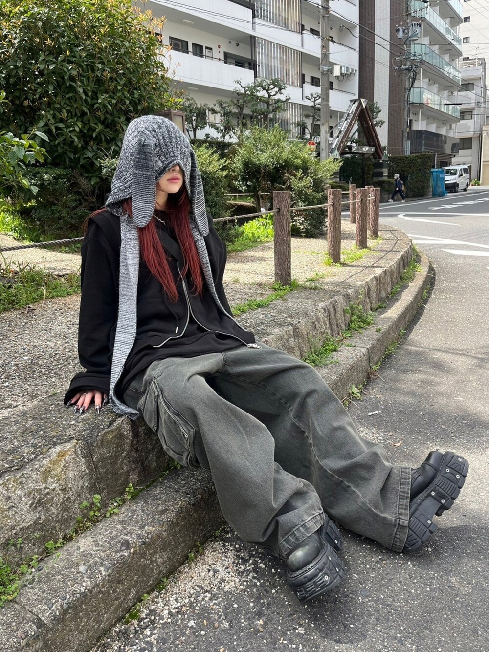 DILETTANTISME バラクラバ うさ耳 ニット帽 ビーニー 【公式通販】