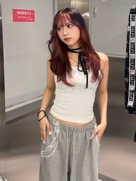 Never mind the XU / Chikashitsu+さん（レディース・153cm）の夏コーディネート