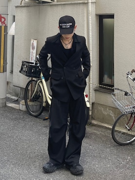 Never mind the XU / Chikashitsu+さん(メンズ・177cm)の春コーディネート