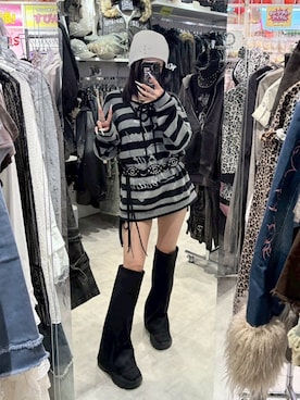 「SETUPEXE（セットアップイーエックスイー）のアイテム」を使った、Never mind the XU / Chikashitsu+さん（レディース・153cm）の秋コーディネート