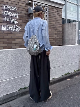 「SETUPEXE（セットアップイーエックスイー）のアイテム」を使った、Never mind the XU / Chikashitsu+さん（メンズ・183cm）の冬コーディネート