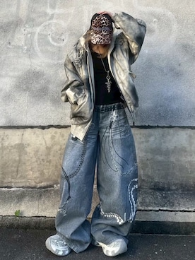 Never mind the XU / Chikashitsu+さん(レディース・150cm)の冬コーディネート