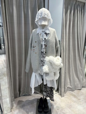 「Never mind the XU / Chikashitsu+（ネバーマインド ザ エックスユー / チカシツプラス）のアイテム」を使った、Never mind the XU / Chikashitsu+さん（レディース・165cm）の秋コーディネート