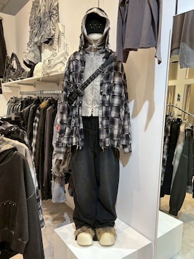 DIG YOUR OWN GRAVE】FULLZIP STUDDED HOODIE / 【ディグユアオウン 