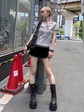 Never mind the XU / Chikashitsu+さん（レディース・158cm）の夏コーディネート