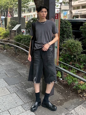 Never mind the XU / Chikashitsu+さん（骨格ナチュラル・メンズ・175cm）の夏コーディネート