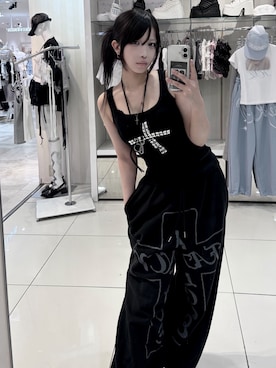 Never mind the XU / Chikashitsu+さん(レディース・150cm)の夏コーディネート