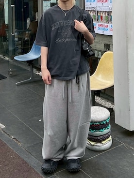 Never mind the XU / Chikashitsu+さん（メンズ・172cm）の春コーディネート