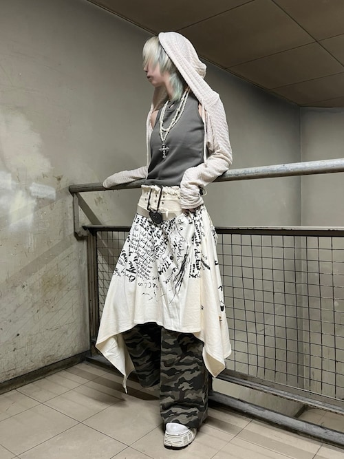 カーディガン 「FANCY CLUB」KNITTED HOOD BOLERO SET UP レディース FANCY CLUB カーディガン 「FANCY CLUB」KNITTED HOOD BOLERO