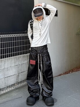 Never mind the XU / Chikashitsu+さん(メンズ・171cm)の春コーディネート