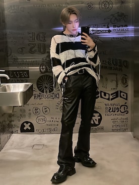 Never mind the XU / Chikashitsu+さん（メンズ・172cm）の冬コーディネート