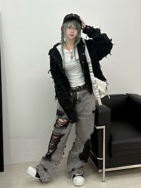 Never mind the XU / Chikashitsu+さんのコーディネート