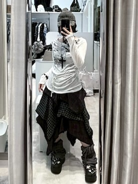 Never mind the XU / Chikashitsu+さん(レディース・156cm)の冬コーディネート