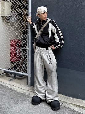 Never mind the XU / Chikashitsu+さん(メンズ・171cm)の春コーディネート