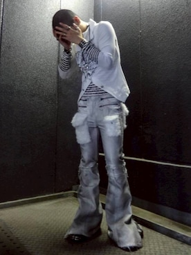 Never mind the XU / Chikashitsu+さん(メンズ・166cm)の夏コーディネート