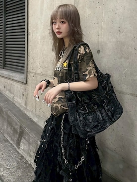 Never mind the XU / Chikashitsu+さん（レディース・153cm）の夏コーディネート