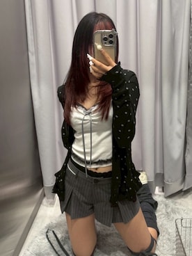 「アイテム（レッグウォーマー）」を使った、Never mind the XU / Chikashitsu+さん（レディース・153cm）の夏コーディネート