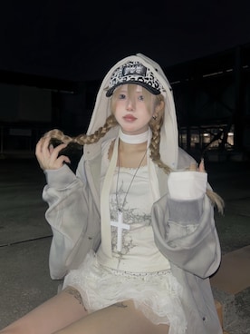 Never mind the XU / Chikashitsu+さん（レディース・153cm）の秋コーディネート