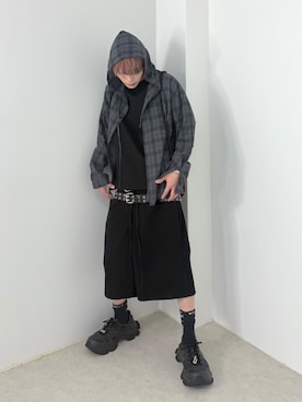 Never mind the XU / Chikashitsu+さん（メンズ・176cm）の夏コーディネート