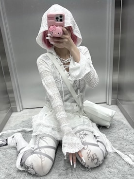 「アイテム（チュニック）」を使った、Never mind the XU / Chikashitsu+さん（レディース・152cm）の秋コーディネート