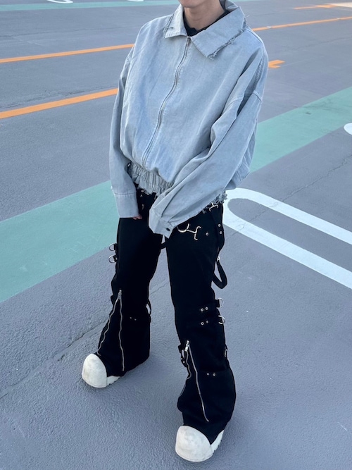 TRIPP NYC 白 カーゴパンツ Lサイズ TRIPP nyc（トリップニューヨークシティ）の「【TRIPP NYC