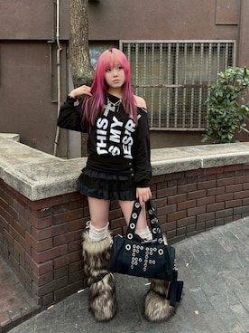 Never mind the XU / Chikashitsu+さん（レディース・163cm）の春コーディネート