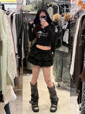 Never mind the XU / Chikashitsu+さん（レディース・153cm）の冬コーディネート