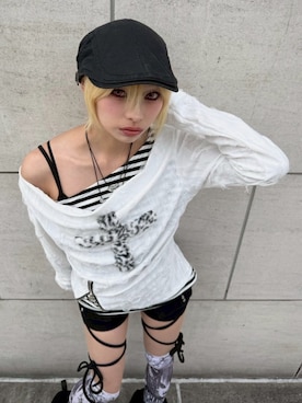 Never mind the XU / Chikashitsu+さん（レディース・159cm）の春コーディネート