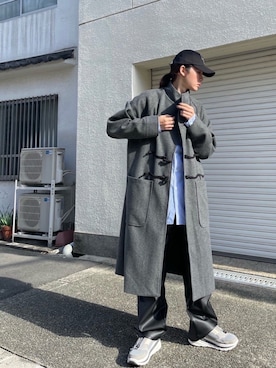 「AJOBYAJO（アジョバイアジョ）のアイテム（キャップ）」を使った、Never mind the XU / Chikashitsu+さん（メンズ・179cm）の冬コーディネート