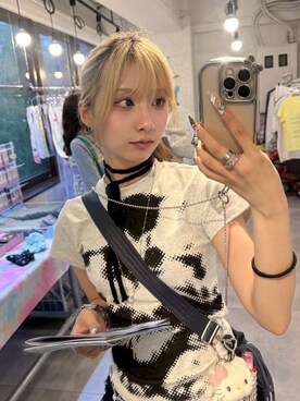 「Never mind the XU / Chikashitsu+（ネバーマインド ザ エックスユー / チカシツプラス）のアイテム」を使った、Never mind the XU / Chikashitsu+さん（レディース・153cm）の秋コーディネート