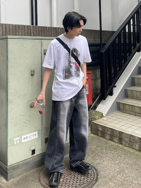 Never mind the XU / Chikashitsu+さん(メンズ・180cm)の夏コーディネート