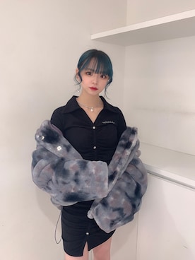 「韓国」｜「アイテム（その他アウター）」を使った、Never mind the XU / Chikashitsu+さん（レディース・150cm）の冬コーディネート