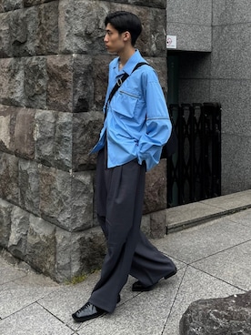 Never mind the XU / Chikashitsu+さん（骨格ナチュラル・メンズ・175cm）の夏コーディネート