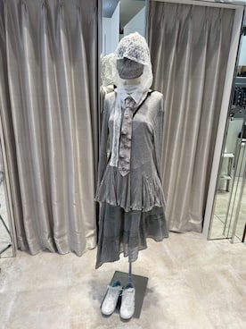 「秋服」｜「アイテム（帽子）」を使った、Never mind the XU / Chikashitsu+さん（レディース・160cm）の秋コーディネート