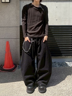 「アクセサリー」｜Never mind the XU / Chikashitsu+さん（メンズ・179cm）の春コーディネート